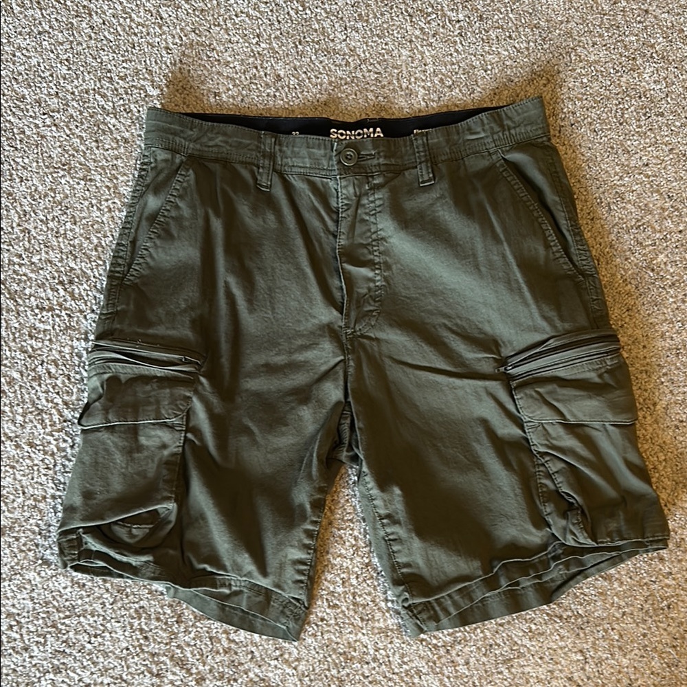 Sonoma Men's Green Cargo Shorts